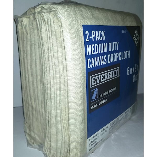 Everbilt Everbilt 4 ft. x 15 ft. Grays Canvas Drop Cloth BARI-DP8