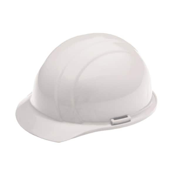 Liberty 4 Point Plastic Suspension Slide-Lock Cap Hard Hat in White