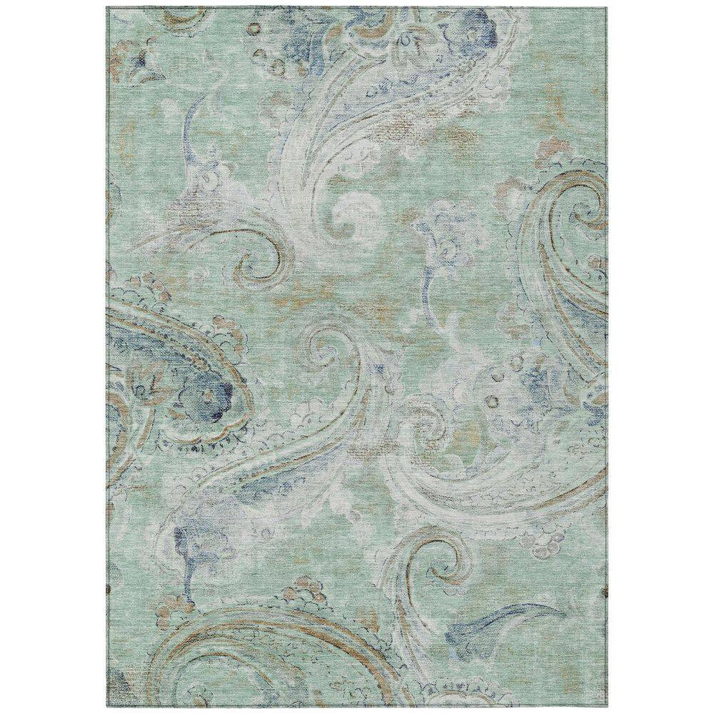 Chantille Machine Washable Indoor/Outdoor Abstract ACN2748 Aqua 10 ft. x 14 ft. Area Rug price history on PriceWatchPro