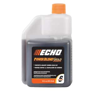 PowerBlend Gold 16 oz. 2-Stroke 2-Cycle Engine Oil for 50:1 Mixing with 6 Gallon Yield and Easy Measuring Squeeze Bottle