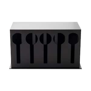 Kitchen Details Industrial Tablet and Utensil Holder in Matte Black  28628-MATTEBLACK - The Home Depot