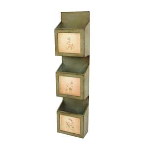 Julia 41.54 in Green Wood End Side Table