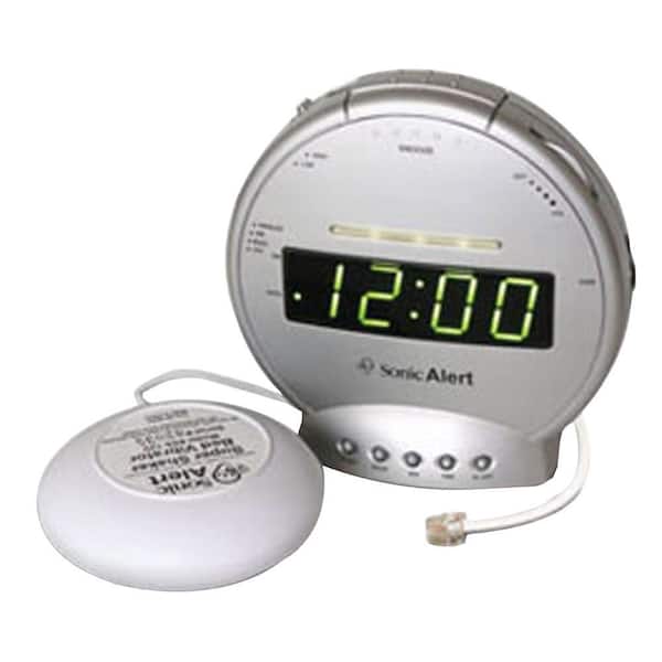 Sonic Alert Alarm Clock with Phone Signaler and Vibrator