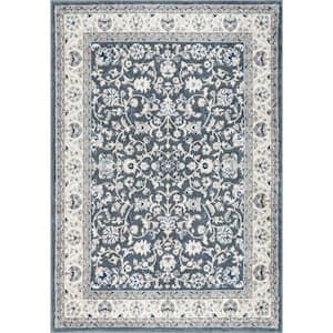 Madison Floral Gray 4 ft. x 6 ft. Indoor Area Rug