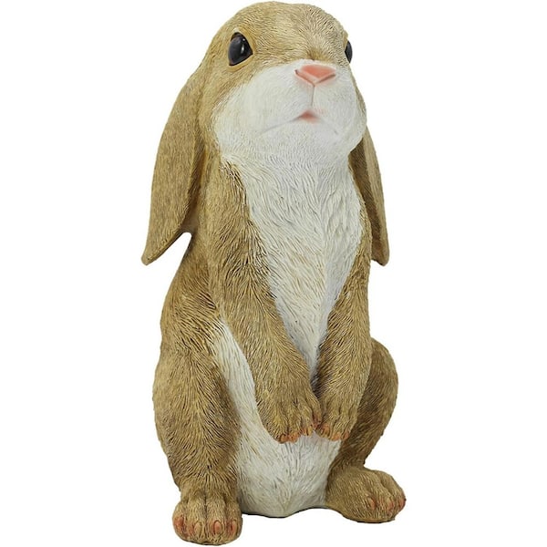 Standing Rabbit Decorations Standing Rabbit Statue Curious Easter Bunny Outdoor Garden Statues ...