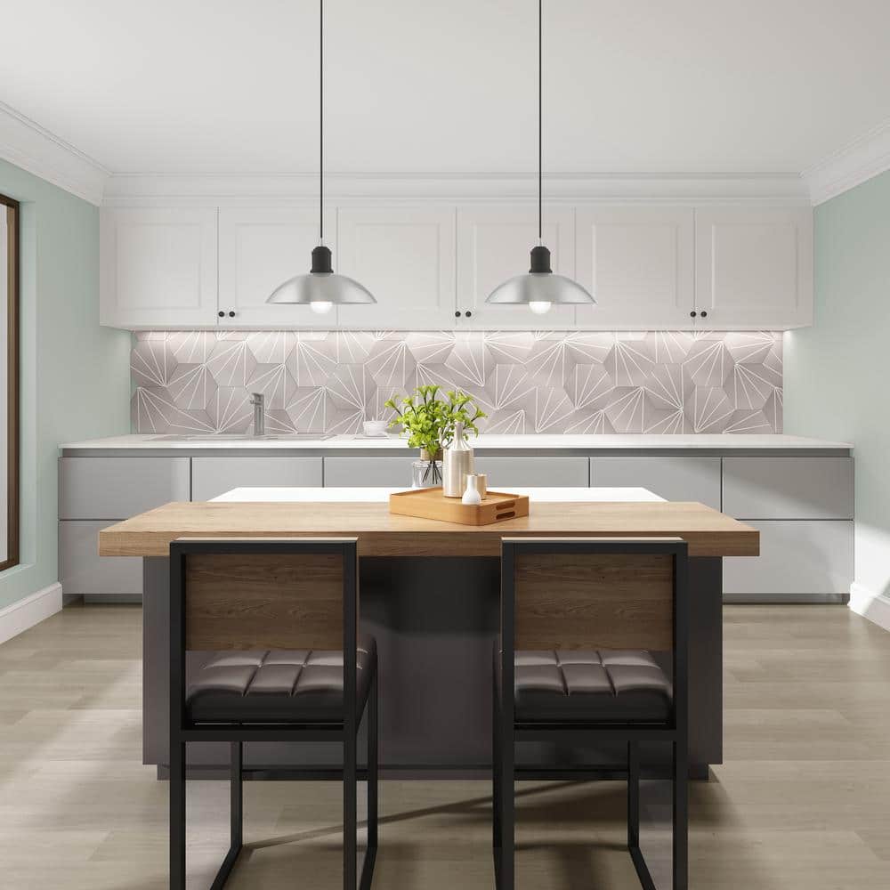 Brushed Nickel 1-Light Mini Pendant with Glass Bowl