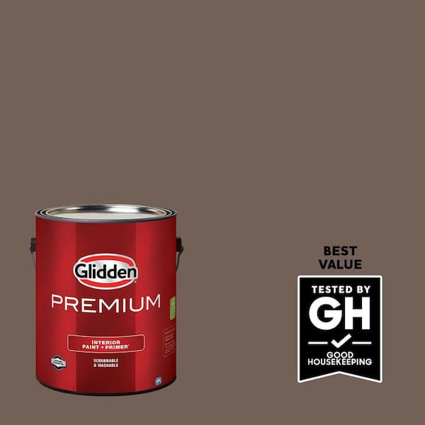 Glidden Premium 1 gal. PPG1075-6 Poppy Pods Satin Interior Latex Paint