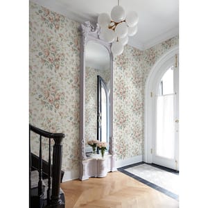 Manon Blush Rose Stitch Matte Pre-pasted Paper Wallpaper