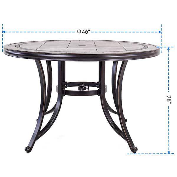 small bar height patio table