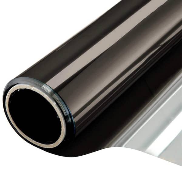 Angel Sar 6.5 ft. x 17.5 in. Radiant Barrier, Daytime Privacy Static Non-Adhesive Decorative Heat Control Anti UV Window
