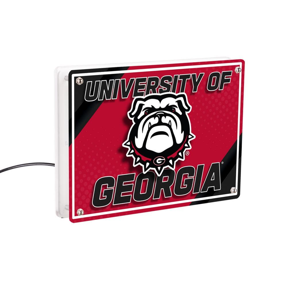University of Georgia NCAA Red Rectangle Desklite LED Decor product image for price tracking