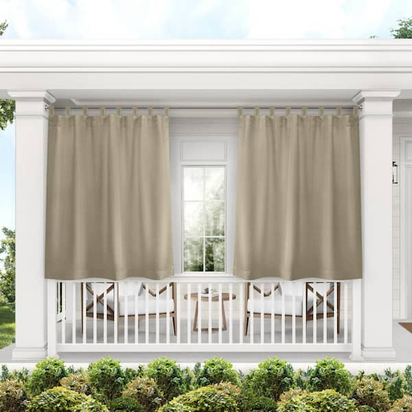  Nature Grommet Curtain Panel Sepia Room Darkening