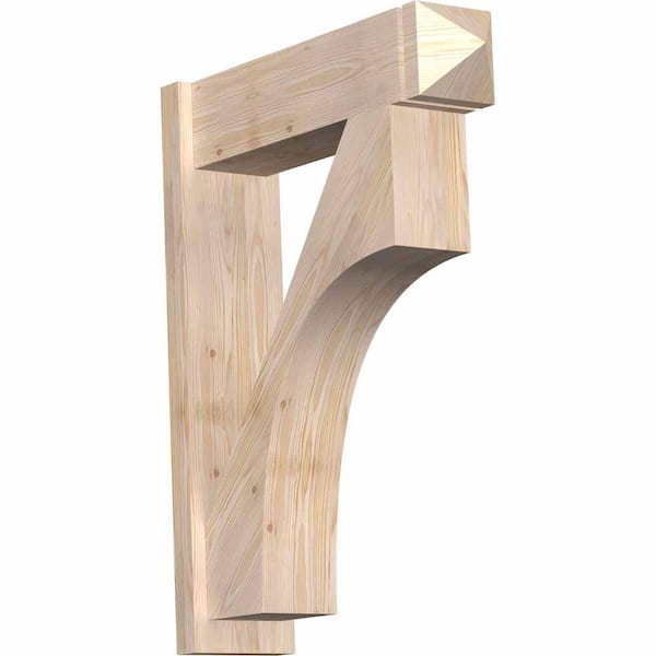 Ekena Millwork 8 in. x 36 in. x 28 in. Westlake Arts and Crafts Smooth Douglas Fir Outlooker