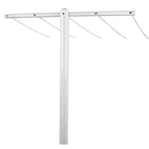  Minky Homecare Outdoor Retractable Clothesline - Heavy Duty PVC  Coated Line - Energy and Space Saving Removable Laundry Drying Line - 49  Feet (Gray) : Home & Kitchen