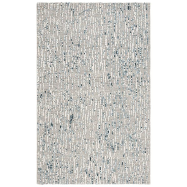 SAFAVIEH Abstract Gray/Blue 6 ft. x 9 ft. 2-Tone Marle Area Rug