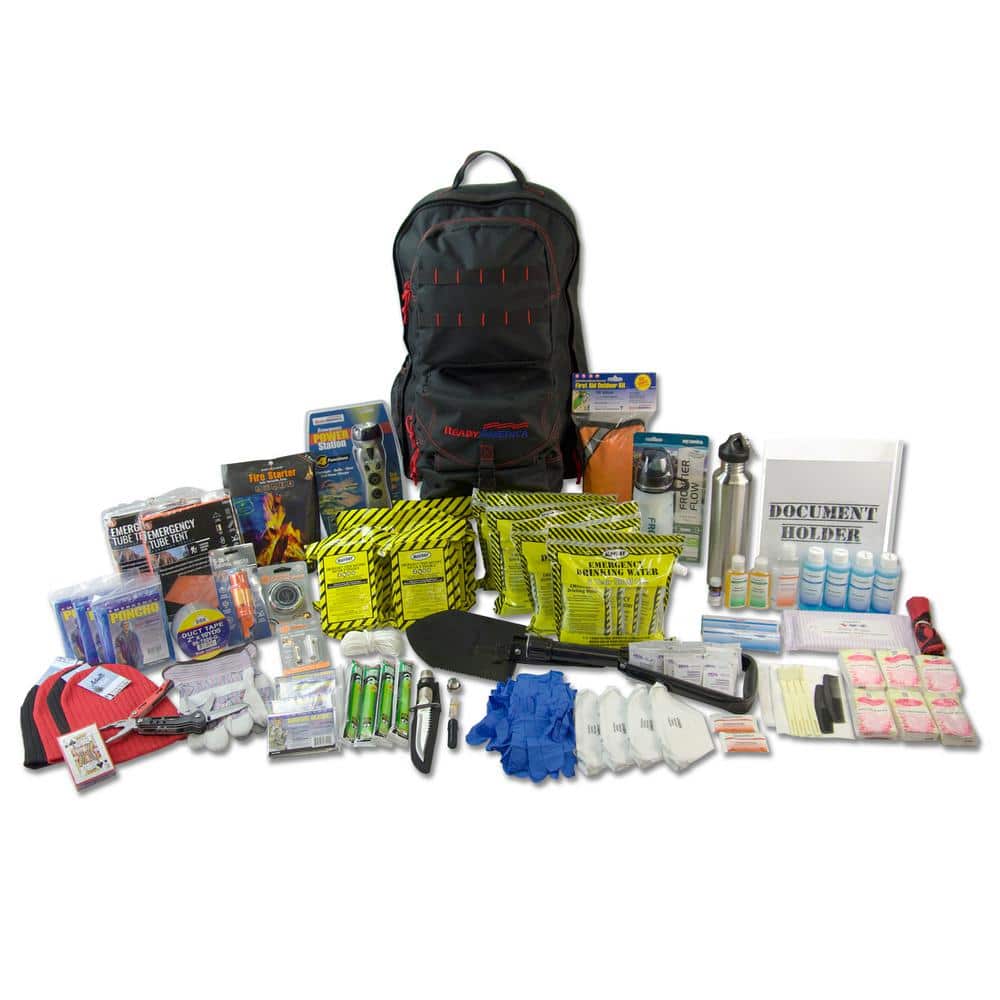 Ready America 4-Person Elite Emergency Kit 3 Day Backpack 70452 - The Home Depot