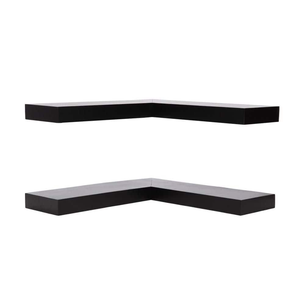 Kate and Laurel Havlock 26 in. W x 8 in. D Black Composite