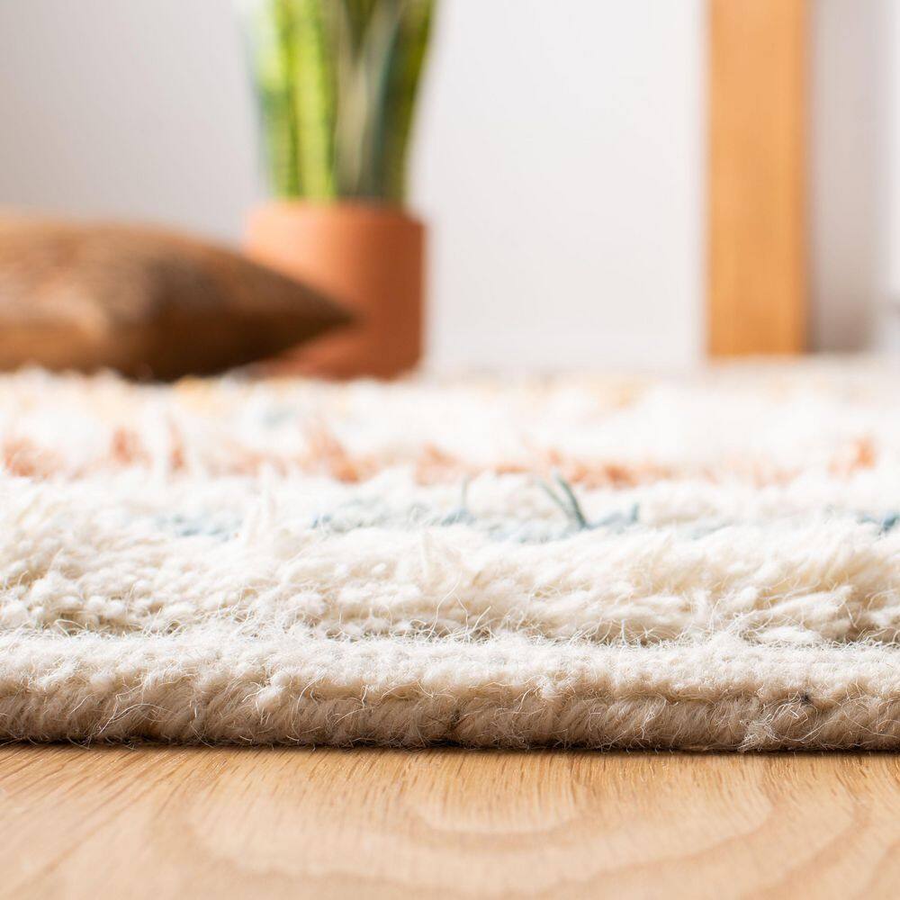 Ivory Elegance 9' x 12' Hand-Tufted Wool Area Rug