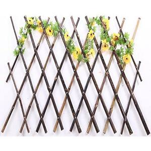 Plastic Coated Fence for Garden Yard Supporting Flexible Bamboo Fence Bamboo Sticks, Sallow
