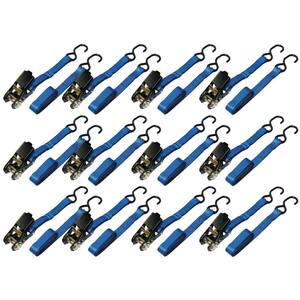 Ready Pack 1 in. x 6 ft. Ratchet Tie-Down Strap with 900 lbs./S-Hook (12 per Box)