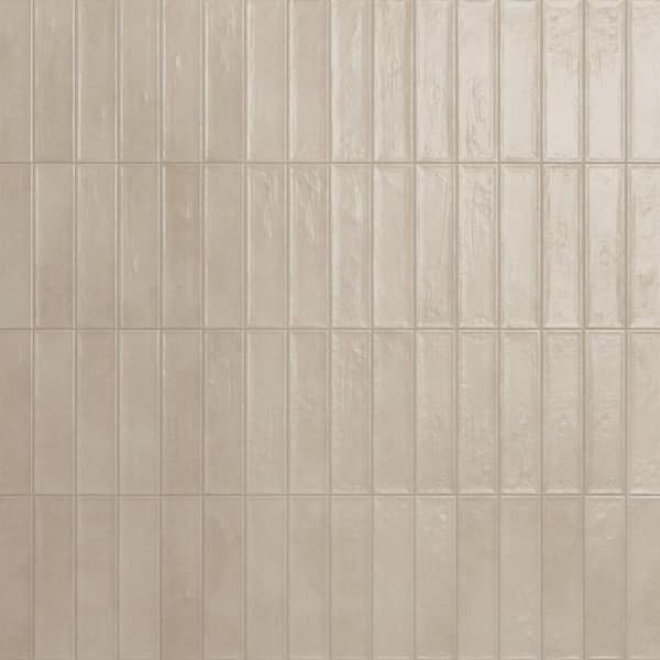 Tavira Cream Beige 2.95 in. X 11.81 in. Satin Ceramic Subway Wall Tile (6.35 sq. ft. /Case)