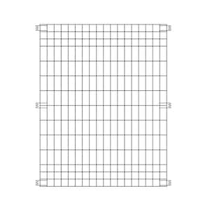 Multi-Purpose No Dig Black Fence Panel 44.1 in. H x 36.8 in. W Steel