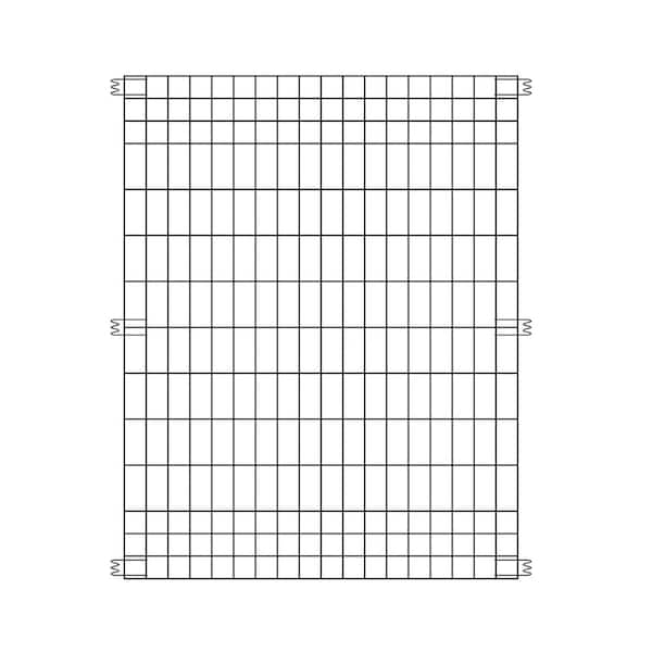44 in. H x 36 in. W Metal No Dig Multi-Purpose Garden Fence Panel (6-Pack)