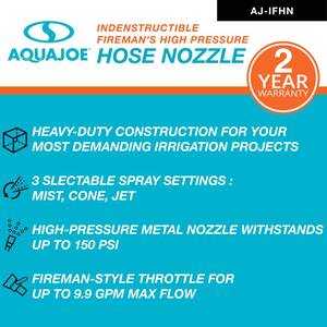 Indestructible Fireman's Hose Nozzle