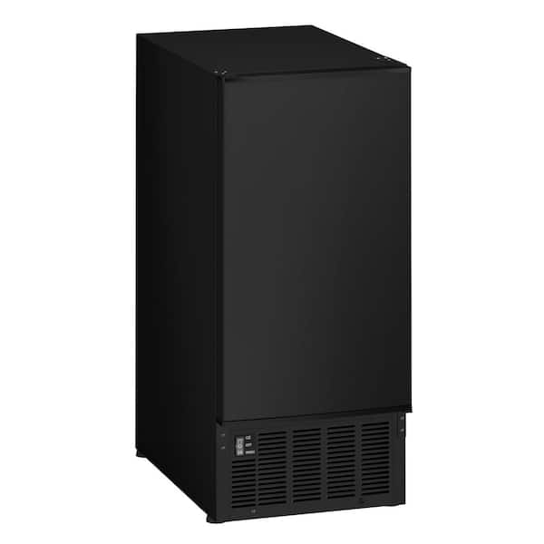 EdgeStar 15 in. 50 lb. Built-In Ice Maker in Black with 25 lb. Capacity