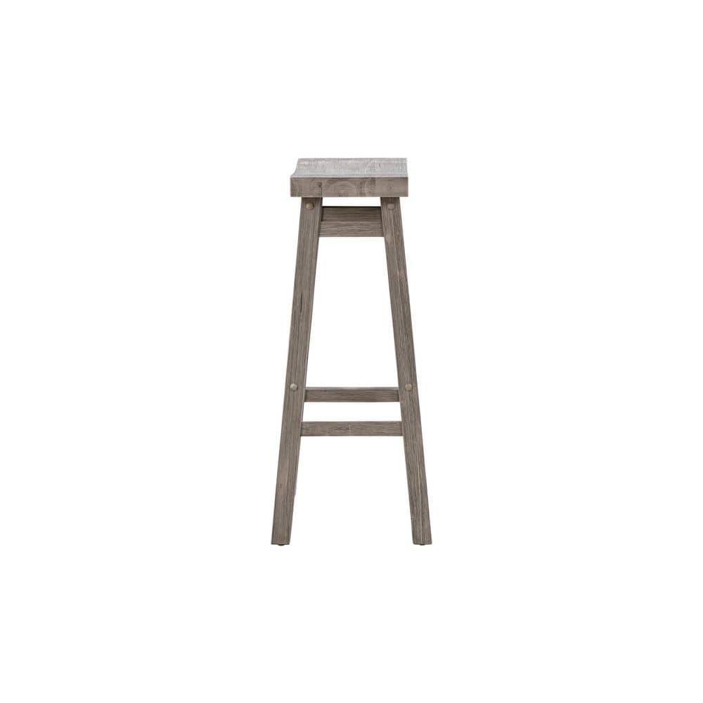 Sonoma 29" Storm Gray Wire-Brush Saddle Barstool