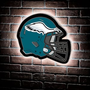 Philadelphia Eagles Helmet 19 in. x 15 in. Plug-in LED Lighted Sign