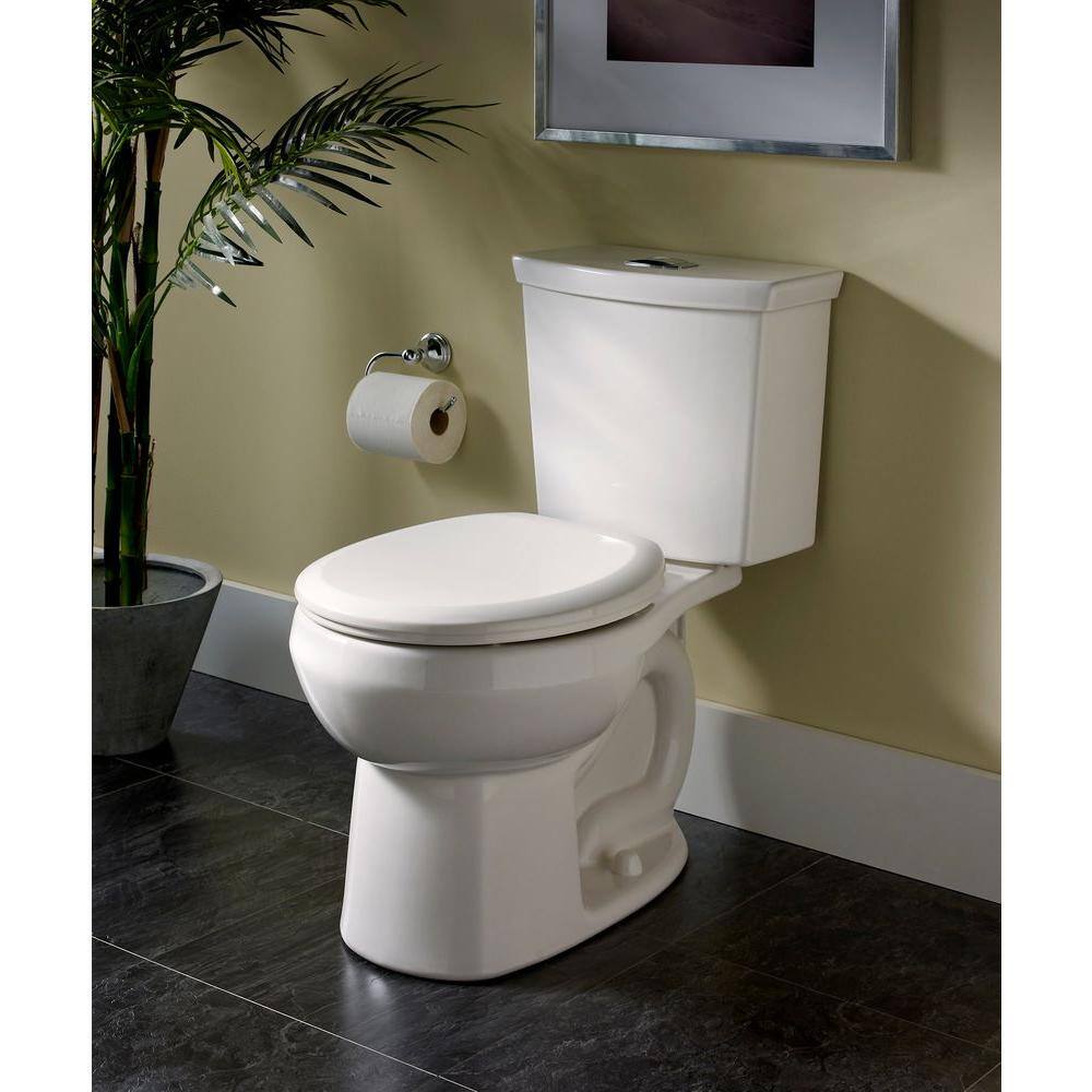 White Vitreous China Dual Flush Elongated Two-Piece Toilet