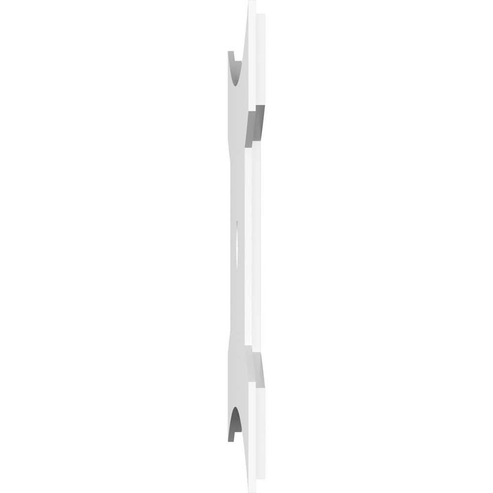 Haven 38" White PVC Contemporary Ceiling Medallion
