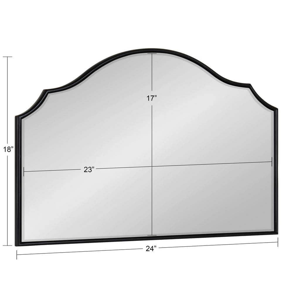 Elegant Moroccan-Inspired Black Wood Full-Length Mirror