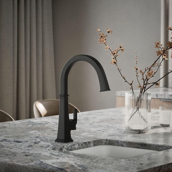 Riff Bar Swing Spout Faucet in Matte Black