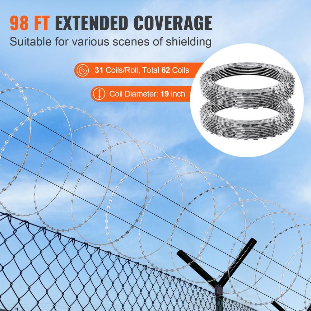 98 ft. Razor Wires