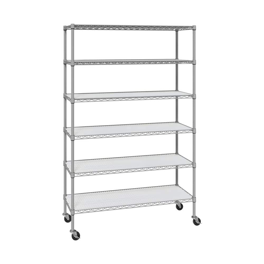 B-1　シェルフパーツ　不锈钢货架　stainless steel shelf Seville Classics Ultra Durable 6-Tier NSF Household Steel Shelving