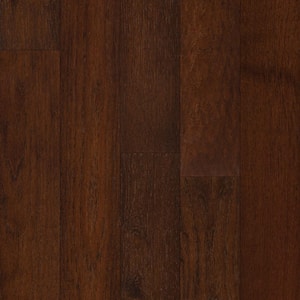 Garmon Ridge Hickory 3/8 in. T x 5 in. W Click-Lock Wire Brushed Engineered Hardwood Flooring (19.7 sq. ft./case)