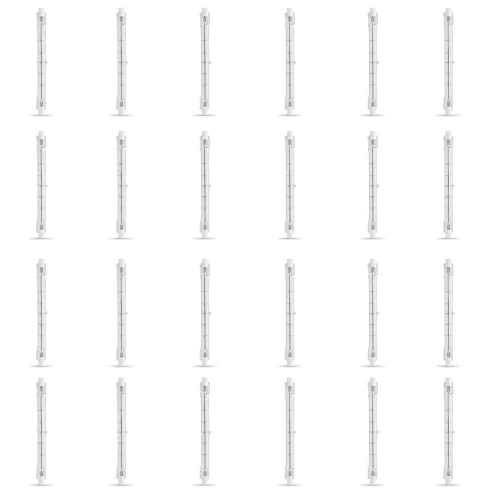 300-Watt Bright White T3 R7 Base Dimmable Halogen Light Bulb (24-Pack) price history on PriceWatchPro