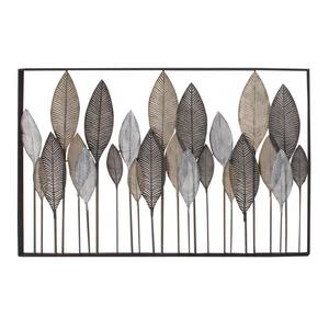 The Lakeside Collection 3-Pc Metal Feather Wall Decor 