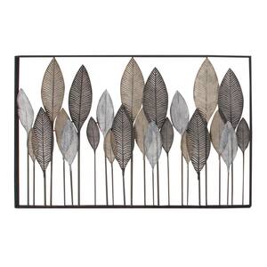 Leaf Tall Cut-Out Bronze Wall Decor with Intricate Laser Cut Designs