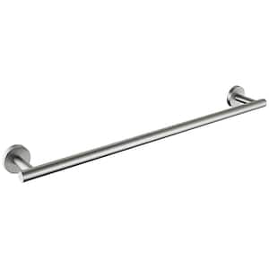 24 in. Wall mount Towel Bar in Stainless Steel Brushed Silver