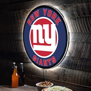 New York Giants Round 23 in. Plug-in LED Lighted Sign