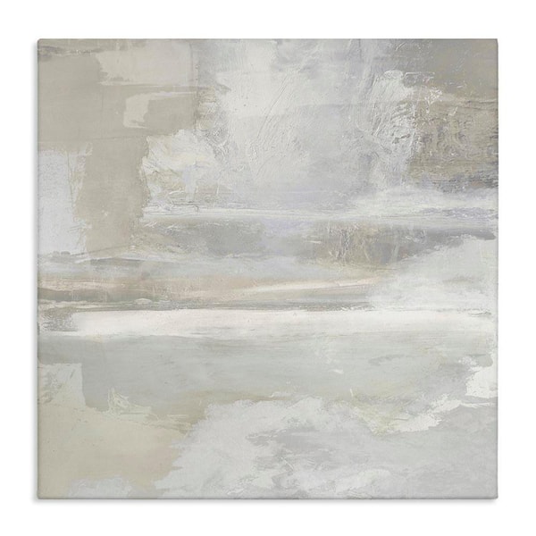 Contemporary Neutrals Abstract by Rachel Springer Unframed Abstract Graphic Art Print 17 in. x 3 in.