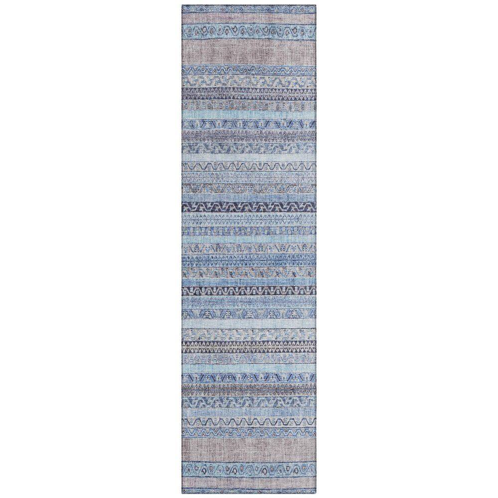 Chantille Machine Washable Indoor/Outdoor Abstract ACN2742 Sky 2 ft. x 7 ft. Runner Rug price history on PriceWatchPro