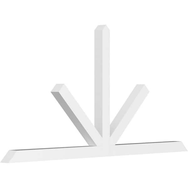 Ekena Millwork Saratoga 96 in. W x 48 in. H x 4 in. D Signature Polyurethane Bracket