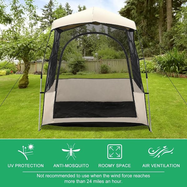 BOZTIY Sport Tent with Removable Top Cover and Sealed Floor