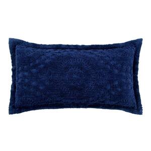 Euro Camila Cotton Quilted Sham Navy : Target