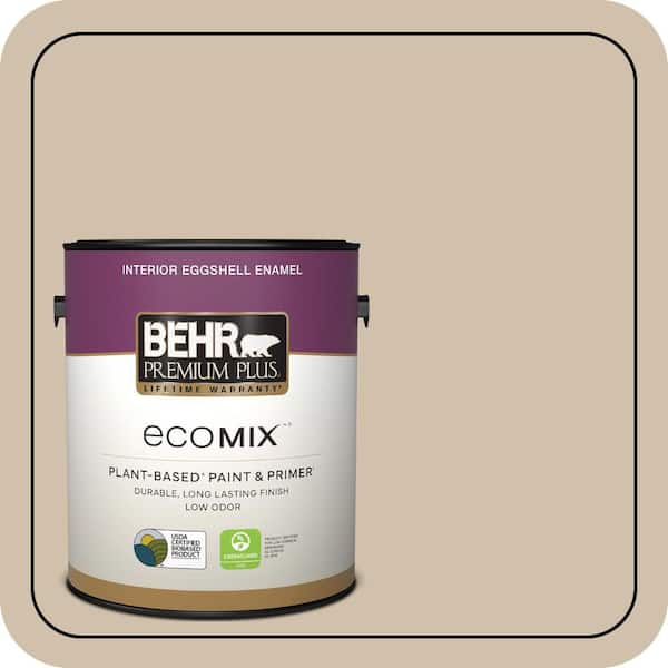 1 gal. #PPF-32 Light Rattan Eggshell Enamel EcoMix Plant-Based Interior Paint & Primer
