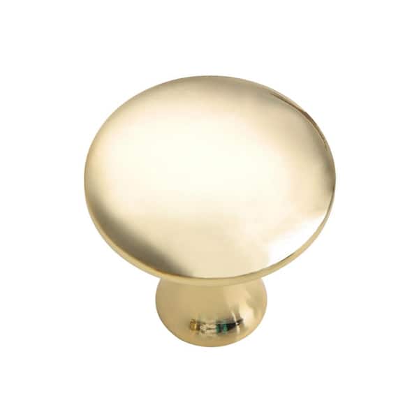 Utopia Alley Charlton Cabinet Knob, Polished Gold, 1-1/4"